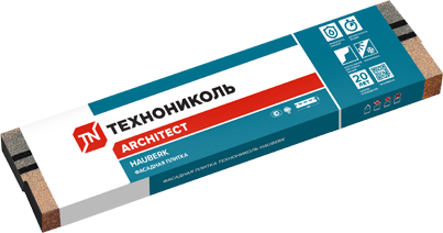 Фасадная плитка ТЕХНОНИКОЛЬ HAUBERK оптима Каталонский кирпич