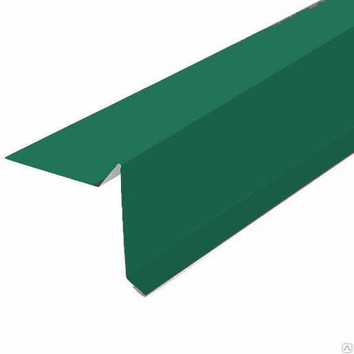 Торцевая планка для гибкой черепицы зеленая