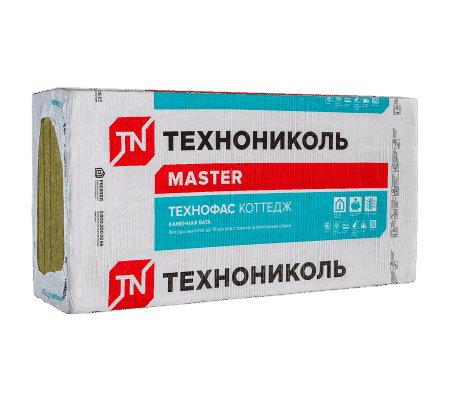 Утеплитель ТЕХНОФАС КОТТЕДЖ 100х600х1200 мм.