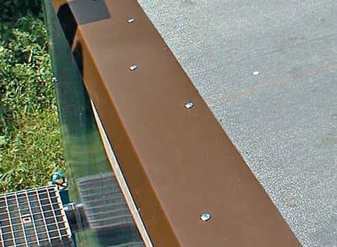 Карнизная планка для гибкой черепицы красная