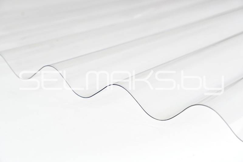 Профилированный поликарбонат 150х40 (прозрачный шифер)