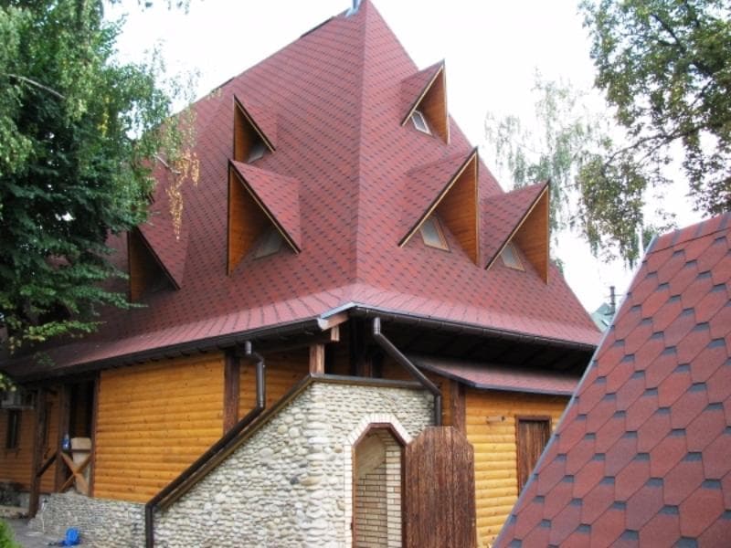 Гибкая черепица SHINGLAS (ТЕХНОНИКОЛЬ) Самба Рубин